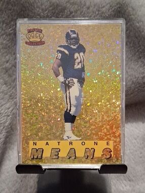 Pacific Collection Natrone Means Holographic Football Card - Gold